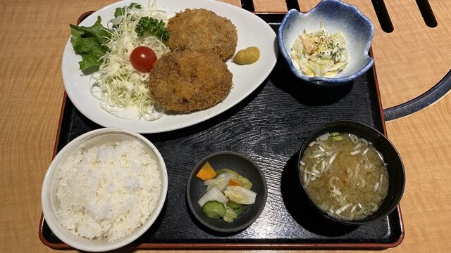 メンチカツ・コロッケ定食